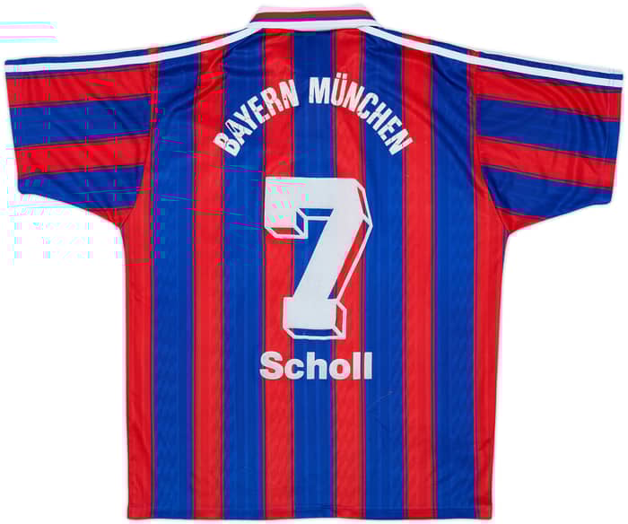 1995-97 Bayern Munich Home Shirt Scholl #7 - 4/10 - (L)