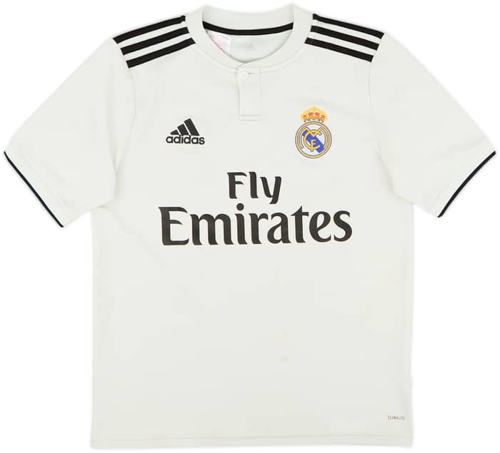 2018-19 Real Madrid Home Shirt - 5/10 - (L.Boys)