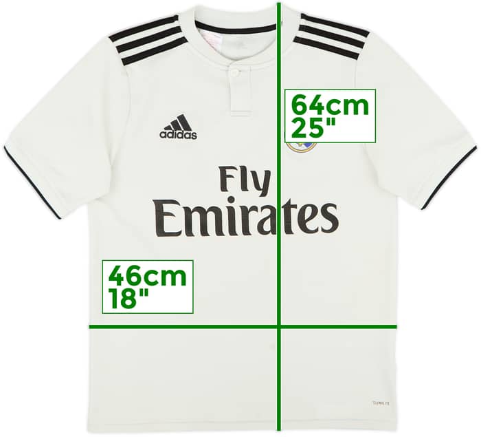 2018-19 Real Madrid Home Shirt - 5/10 - (L.Boys)