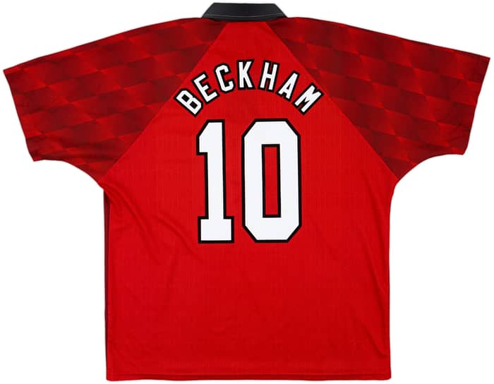 1996-98 Manchester United Home Shirt Beckham #10 - 6/10 - (XL)