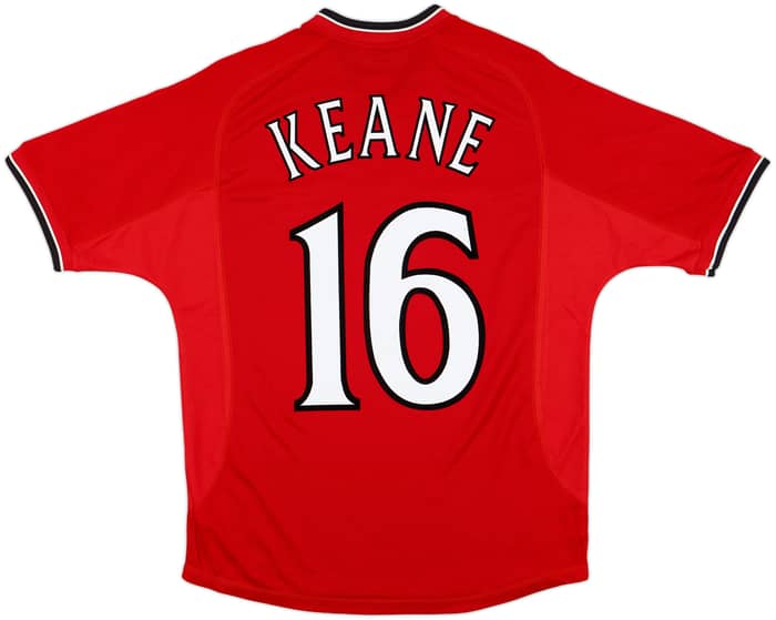 2000-02 Manchester United Home Shirt Keane #16 - 9/10 - (Y)