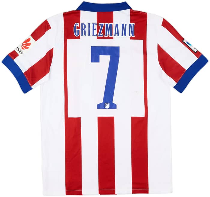 2014-15 Atletico Madrid Home Shirt Griezmann #7 - 5/10 - (M)