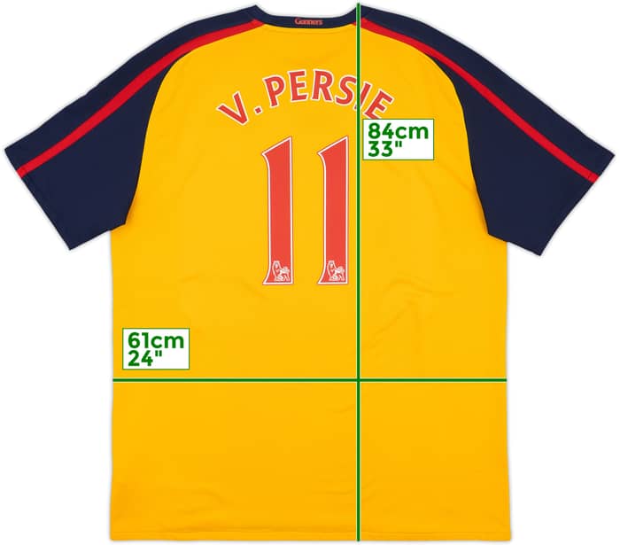 2008-09 Arsenal Away Shirt V.Persie #11 - 8/10 - (XL)