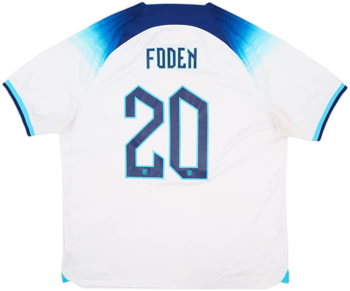 2022-23 England Home Shirt Foden #20 - 5/10 - (XL)