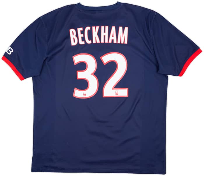 2013-14 Paris Saint-Germain Home Shirt Beckham #32 - 8/10 - (XL)