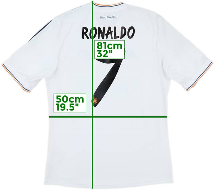 2013-14 Real Madrid Home Shirt Ronaldo #7 - 7/10 - (L)