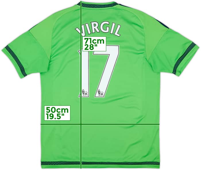 2015-16 Southampton Away Shirt Virgil #17 - 7/10 - (M)