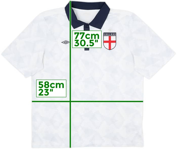 2018-19 England Retro Umbro Polo Shirt - 8/10 - (XL)