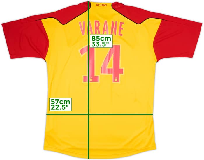 2010-11 Lens Home Shirt Varane #14 - 10/10 - (XL)