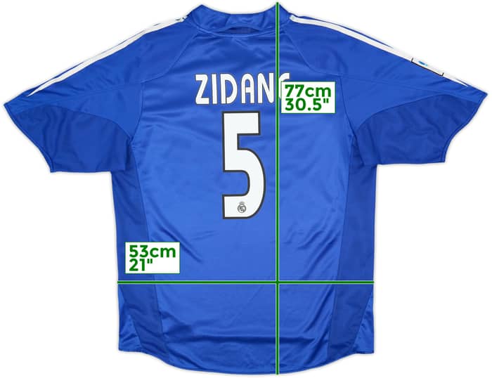 2004-05 Real Madrid Third Shirt Zidane #5 - 7/10 - (L)
