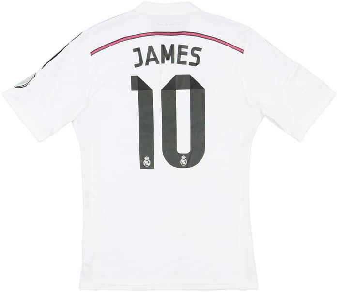 2014-15 Real Madrid Home Shirt James #10 - 6/10 - (M)