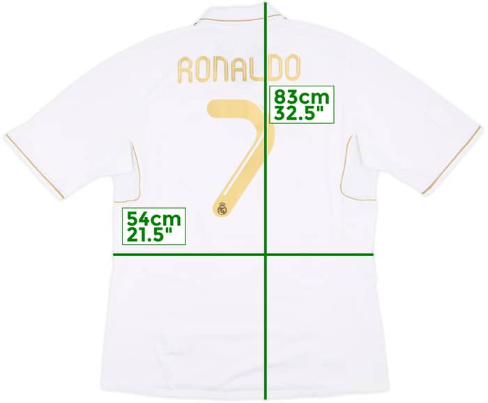 2011-12 Real Madrid Home Shirt Ronaldo #7 - 8/10 - (XL)