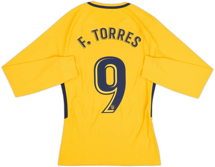 2017-18 Atletico Madrid Player Issue Away L/S Shirt F.Torres #9 - 10/10 - (S)