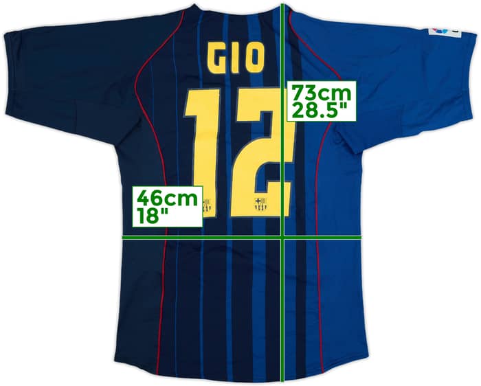 2004-05 Barcelona Away Shirt Gio #12 - 8/10 - (S)
