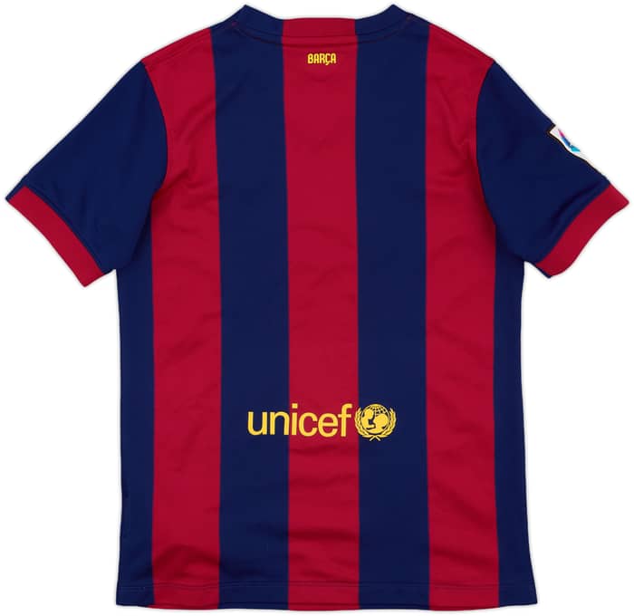 2014-15 Barcelona Home Shirt - 10/10 - (L.Boys)