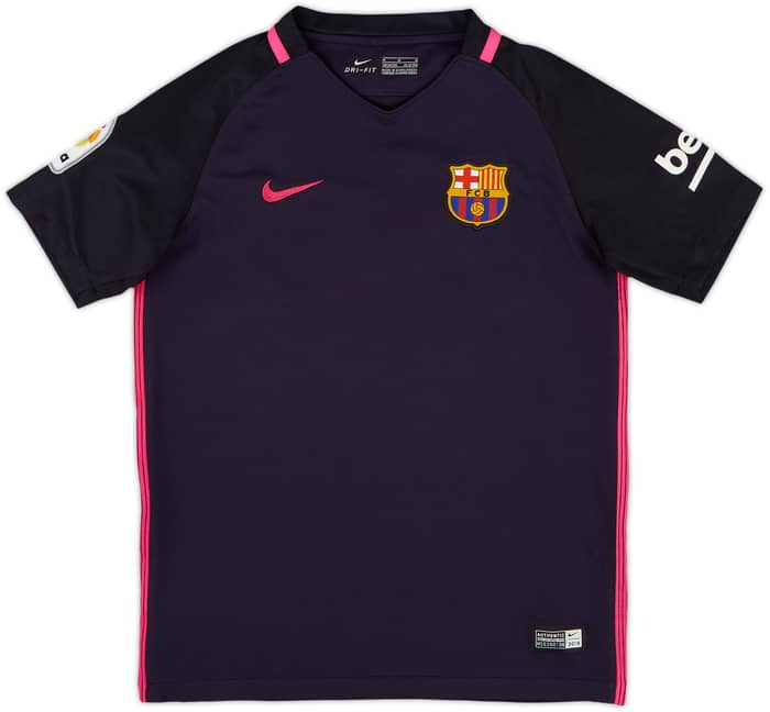 2016-17 Barcelona Away Shirt - 9/10 - (M.Boys)