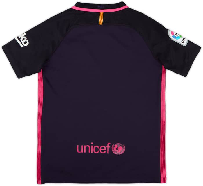 2016-17 Barcelona Away Shirt - 9/10 - (M.Boys)