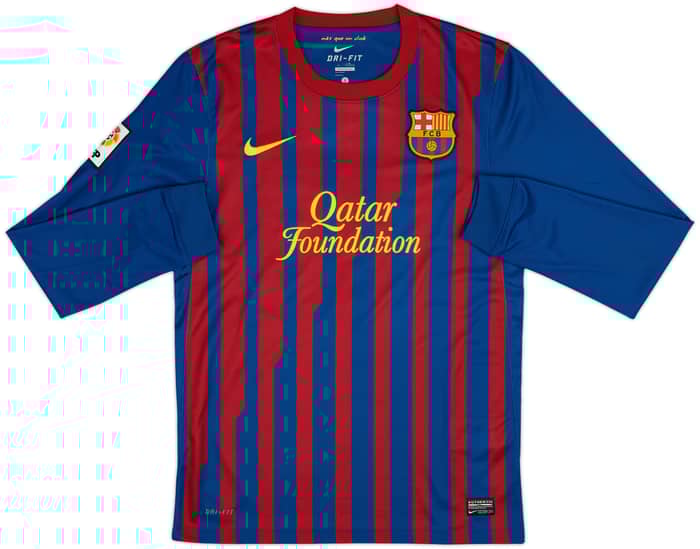 2011-12 Barcelona Home L/S Shirt Messi #10 - 6/10 - (S)