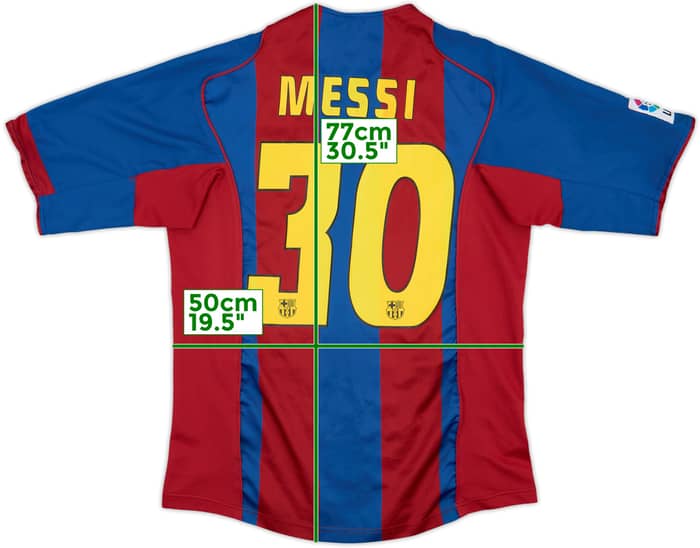 2004-05 Barcelona Home Shirt Messi #30 - 8/10 - (M)