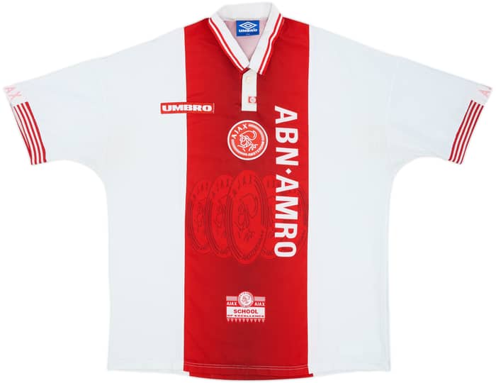 1997-98 Ajax Home Shirt F.De Boer #4 - 8/10 - (XXL)