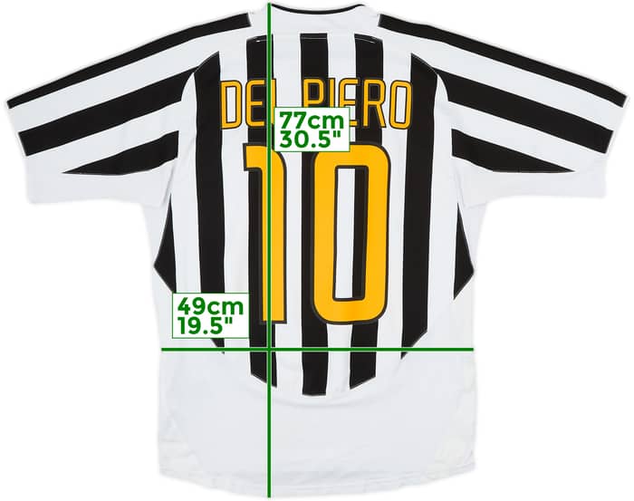 2003-04 Juventus Camiseta de local Del Piero #10 - 6/10 - (M)