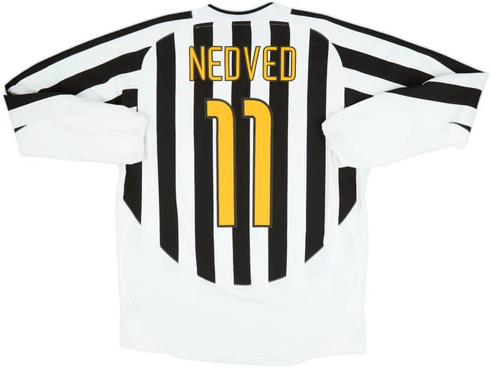 2003-04 Juventus Home L/S Shirt Nedved #11 - 6/10 - (L)