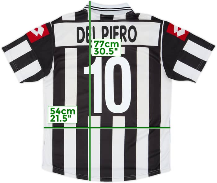 2001-02 Juventus Home Shirt Del Piero #10 - 7/10 - (M)