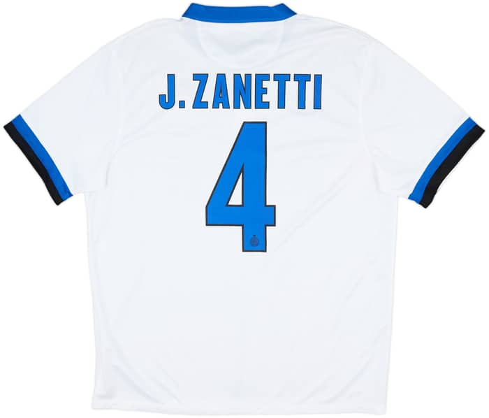2013-14 Inter Milan Away Shirt Zanetti #4 - 8/10 - (XL)
