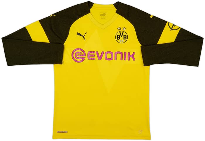 2018-19 Borussia Dortmund Home L/S Shirt - 6/10 - (L)