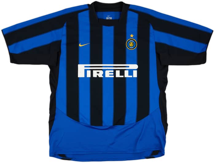 2003-04 Inter Milan Home Shirt J.Zanetti #4 - 6/10 - (XL)