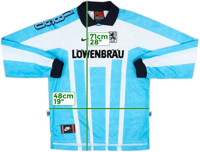 1996-97 1860 Munich Home L/S Shirt - 8/10 - (XL.Boys)