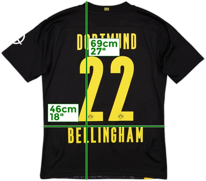 2020-21 Dortmund Away Shirt Bellingham #22 - 6/10 - (S)