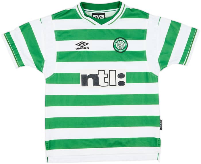 1999-01 Celtic Home Shirt #8 - 7/10 - (Y)