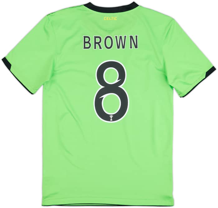 2010-11 Celtic Away Shirt Brown #8 - 8/10 - (S)