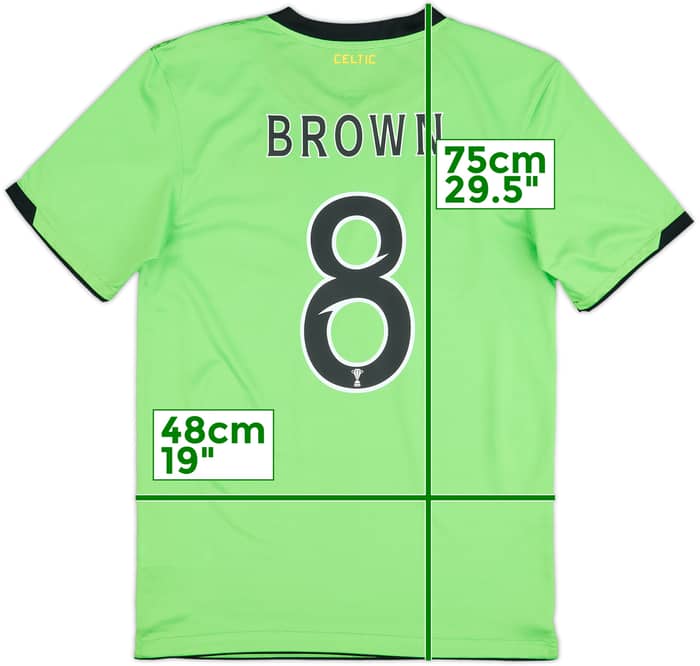 2010-11 Celtic Away Shirt Brown #8 - 8/10 - (S)