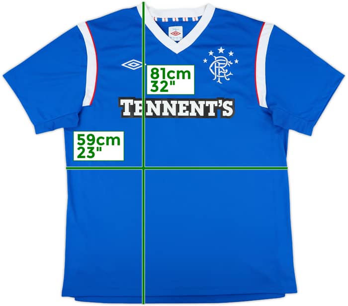 2011-12 Rangers Home Shirt - 9/10 - (XL)