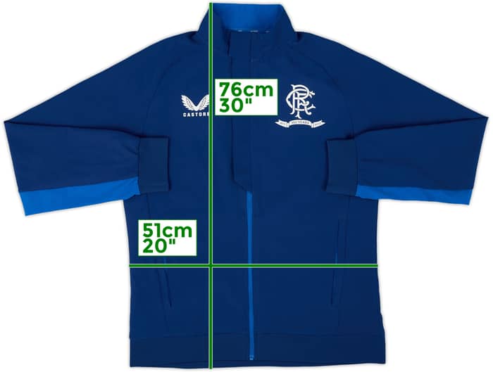 2021-22 Rangers Castore '125th Anniversary' Track Jacket - 8/10 - (M)