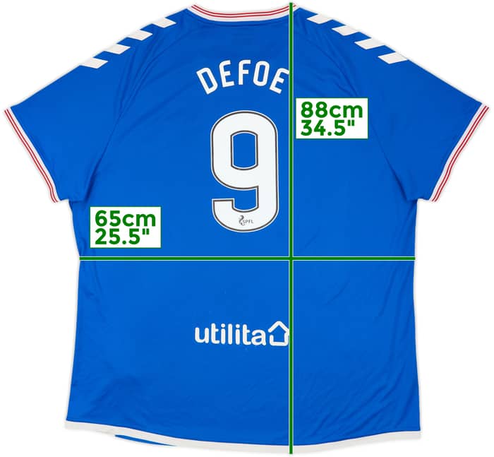 2019-20 Rangers Home Shirt Defoe #9 - 5/10 - (XXL)