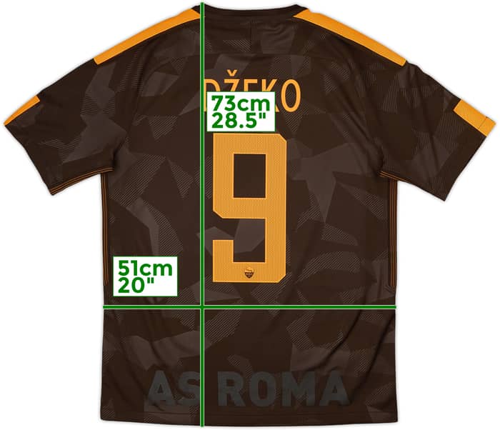 2017-18 Roma Third Shirt Dzeko #9 - 10/10 - (M)