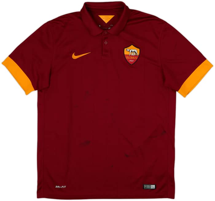 2014-15 Roma Home Shirt De Rossi #16 - 6/10 - (M)