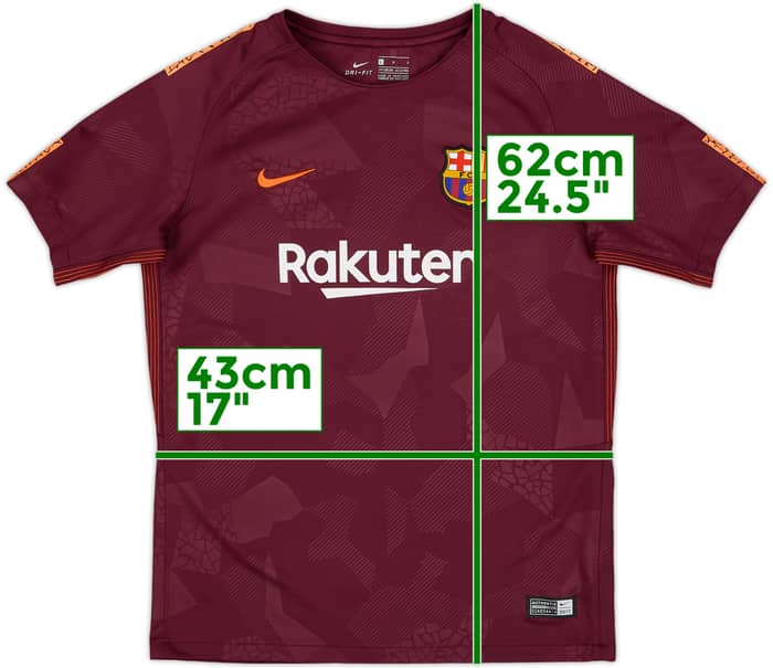 2017-18 Barcelona Third Shirt - 8/10 - (L.Boys)