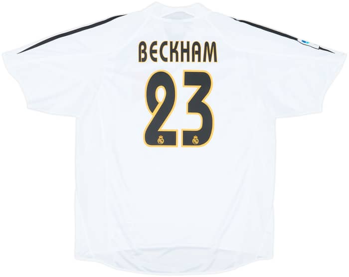 2004-05 Real Madrid Home Shirt Beckham #23 - 8/10 - (L)