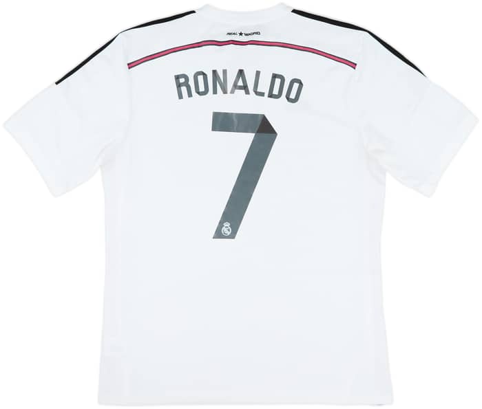 2014-15 Real Madrid Home Shirt Ronaldo #7 - 8/10 - (XL)