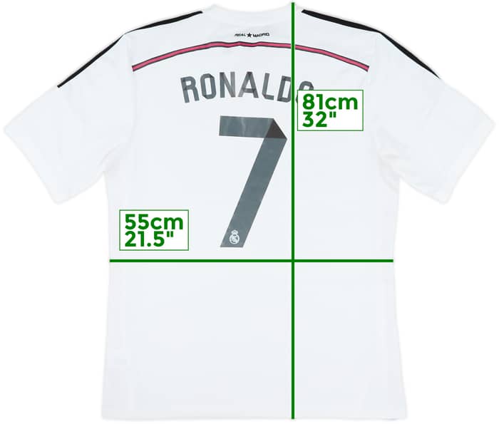2014-15 Real Madrid Home Shirt Ronaldo #7 - 8/10 - (XL)