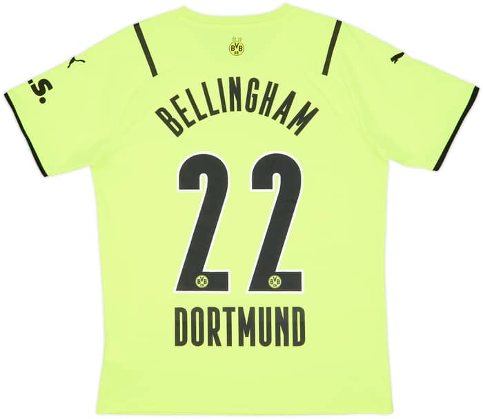2021-22 Borussia Dortmund European Home Shirt Bellingham #22 - 8/10 - (M)
