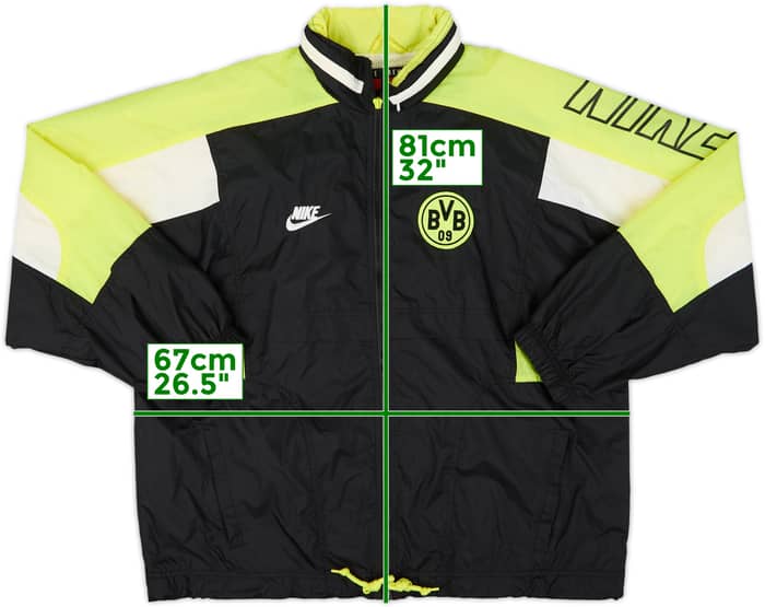 1996-97 Borussia Dortmund Nike Hooded Rain Jacket - 4/10 - (L)