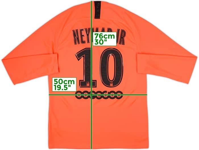 2019-20 Paris Saint-Germain Away L/S Shirt Neymar Jr #10 - 9/10 - (M)