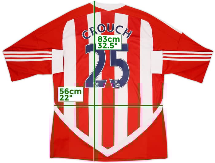 2012-13 Stoke '150 Years' Home L/S Shirt Crouch #25 - 6/10 - (XL)