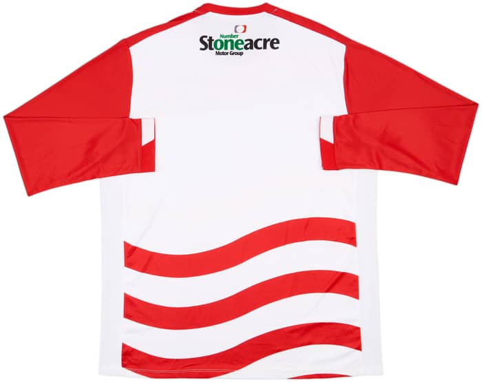 2018-19 Doncaster Rovers Home L/S Shirt - 8/10 - (3XL)
