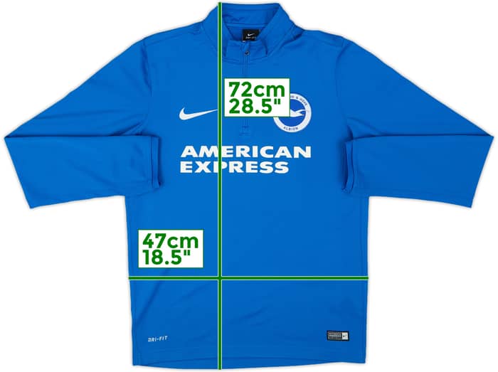 2016-17 Brighton Nike 1/4 Zip Drill Top - 7/10 - (S)